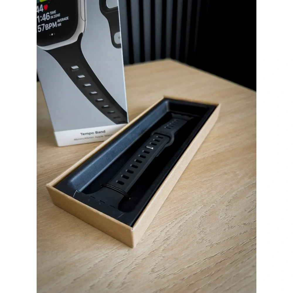 Nomad Tempo Band Black FKM Rubber for Apple Watch 49mm 46mm 45mm 44mm